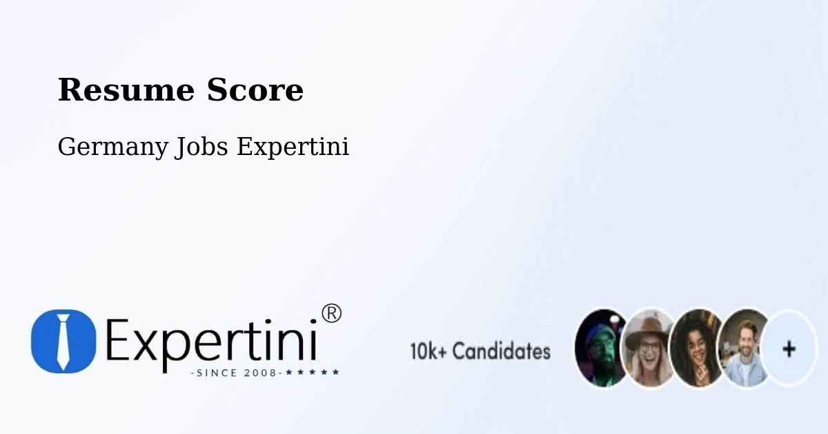 Resume Score & Job Description Match Tool – Eppelborn - Germany Jobs Expertini